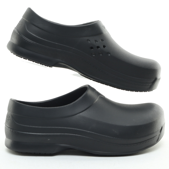TredSafe All Rubber Slip-on Clog • Women's 7 Men's 5 • Black - Picture 2 of 16